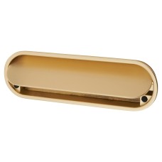 Exel Eccles Oval Flush Cabinet Pull Handle - 150 x 47mm - Satin Brass