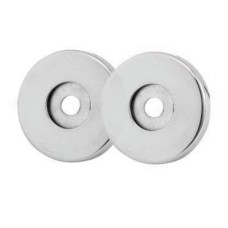 Exel Rose Set for 19mm Door Pull Handles - 52 x 6mm - Polished Stainless Steel