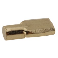 Metal Shelf Support - 7mm Diameter - Polished Brass - Pack of 50