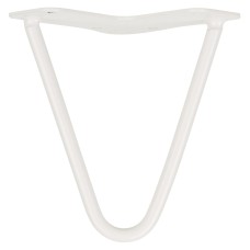 Exel Hairpin Leg - 2 Pin - 150mm Height - White - Pair