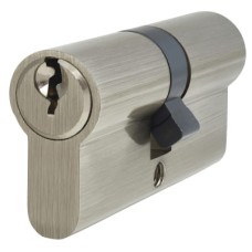 Exel 5 Pin 70mm Euro Double Cylinder - 35 + 35mm - Polished Nickel - Keyed to Differ