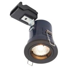Forum Electralite Yate 50W IP20 Fire Rated LED Fixed Downlight - Matt Black