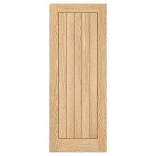 LPD Belize 5 Panel Pre-Finished Solid Internal Door - 2040 x 826 x 40mm - Oak