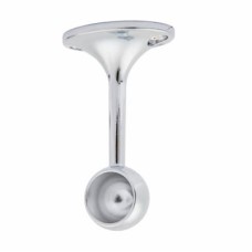 Rothley 19mm Hanging Rail End Bracket - Polished Chrome - Pack of 2