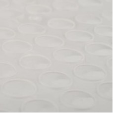 Emuca Soft Door Buffer - 10 x 1.5mm - Clear - Pack of 100