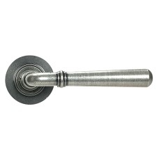 From The Anvil Pewter Door Handles on Round Rose - Newbury Range 