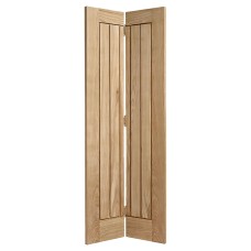 LPD Mexicano 5 Panel Unfinished Solid Bi-Fold Internal Door - 1981 x 762 x 35mm - Oak