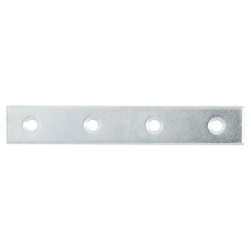 Flat Mending Plate - 100 x 15 x 2mm - Zinc Plated - Pack of 10