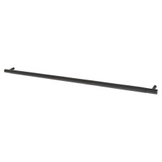 Alexander & Wilks Brunel 12mm Knurled T-Bar Cabinet Pull Handle - 448mm Centres - Matt Black