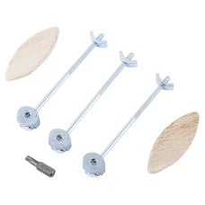 Zipbolt PPQT18 100 Worktop Connectors - 12.5mm Thick Compact Worktops - 100mm Length - Pack of 3