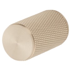 Carlisle Brass Knurled Cylinder Cabinet Knob - 18mm Diameter - Satin Nickel