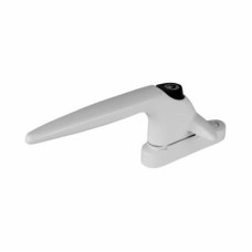 Trojan Sparta uPVC/Timber Cockspur Locking Window Handle - 21mm Nose Height - Left Hand - White