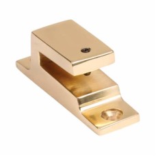 Hampstead Replacement Casement Window Fastener Hook Plate - Polished Brass
