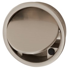 Exel Jarrow Circular Flush Cabinet Pull Handle - 51mm Diameter - Satin Nickel 