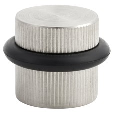 Hampstead Lines Floor Door Stop - 22 x 22mm - Satin Stainless Steel