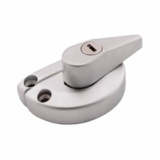 Exel uPVC/Timber 10mm Narrow Back Keep Locking Fitch Sash Window Fastener - 65 x 10mm - Sat Chrome