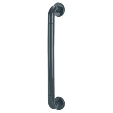 Hoppe AR602/600 Nylon D-Bar Door Pull Handle on Rose - Screw Fix - 600mm c/c - Anthracite Grey