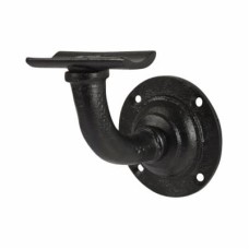 Olde Forge Heavy Duty Handrail Bracket - 64mm Projection - Black Antique Iron
