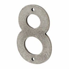 Finesse 76mm Screw Fix Door Numeral - 8 - Pewter