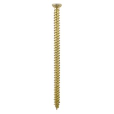 TIMCO Concrete Screw - Countersunk - Yellow Passivated - 7.5 x 150mm - Pack of 100