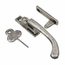 From The Anvil Pear Drop Locking Night Vent Casement Window Fastener - Left Hand - Pewter