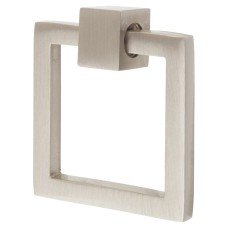 Heritage Brass by M Marcus Square Ring Cabinet Drop Handle - 50 x 55mm - Satin Nickel