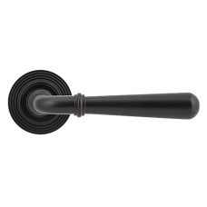 From The Anvil Aged Bronze Door Handles on Round Beehive Rose - Newbury Range 