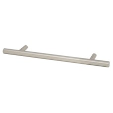 Exel 10mm T-Bar Cabinet Pull Handle - 128mm Centres - Satin Stainless Steel