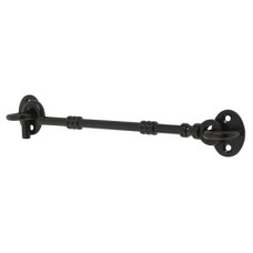 GateMate Cabin Hook & Eye - 200mm Length - Black Galvanised