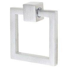 Heritage Brass by M Marcus Square Ring Cabinet Drop Handle - 50 x 55mm - Satin Chrome