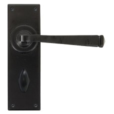 From The Anvil Black Bathroom Door Handle - Avon Range - 152 x 48mm