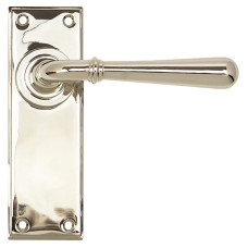 From The Anvil Polished Nickel Latch Door Handle - Newbury Range - 152 x 50mm