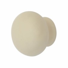 Hampstead Ceramic/Porcelain Round Cabinet Knob - 35mm Diameter - Cream