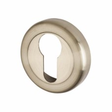Exel Escutcheon - 50mm Diameter - Euro - Satin Nickel