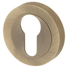 Jedo by Frelan Escutcheon - 50mm Diameter - Euro - Antique Brass