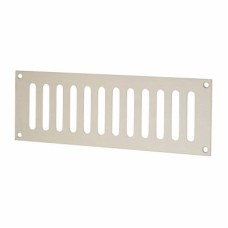 Exel Plain Slotted Vent - 229 x 76mm - 4085mm² Free Air Flow - Satin Stainless Steel