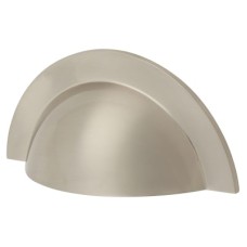 Crofts & Assinder Monmouth Cabinet Cup Handle - 64mm Centres - Brushed Satin Nickel