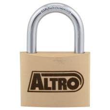 Exel Solid Brass Padlock - 60mm Body - 32 x 31.5mm Shackle - Keyed to Differ