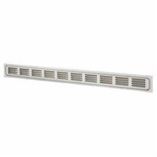 Hooded Louvre Vent - 648 x 62mm - 9000mm² Free Air Flow - Satin Aluminium