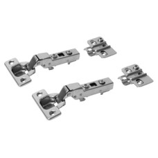 FVG Clip-On Cabinet Hinge - 105° - Half Overlay - Zinc Plated - Pair