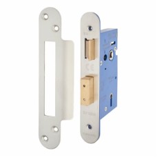 Hampstead Architectural 5 Lever Sashlock - 65mm Case - 44mm Backset - Radius - Satin Stainless Steel