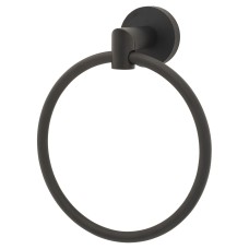 Hampstead Knurled Towel Ring - 180 x 65 x 57mm - Matt Black