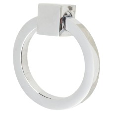 Heritage Brass by M Marcus Ring Cabinet Drop Handle - 50mm Diameter - Polished Chrome