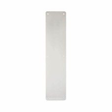 Exel Aluminium Plain Finger Plate - 450 x 100 x 3mm - Satin Anodised