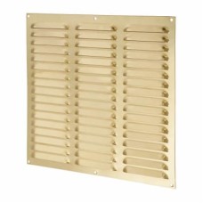 Hampstead Hooded Louvre Vent - 305 x 305mm - 23750mm² Free Air Flow - Polished Brass