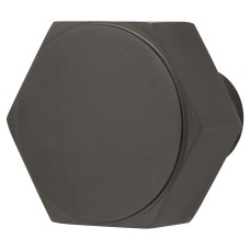 Alexander & Wilks Vesper Hex Cabinet Knob - 40mm Diameter - Dark Bronze