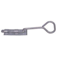 Monkey Tail Gate Bolt - Bow Handle - 390mm Length - Galvanised 