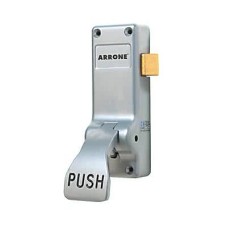 Arrone AR883 Single Door Push Pad Latch - Timber Door - Satin Stainless Steel
