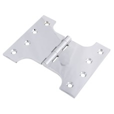 Parliament Hinge - 100 x 75 x 125mm - Polished Chrome - Pair