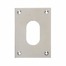 Souber Jumbo Escutcheon - 65.5 x 47.6mm - Oval - Satin Chrome